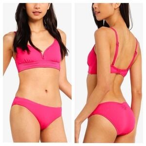 New Revolve Sea Folly Women's Pink Mini Hipster Pant Bikini Bottom Size 10